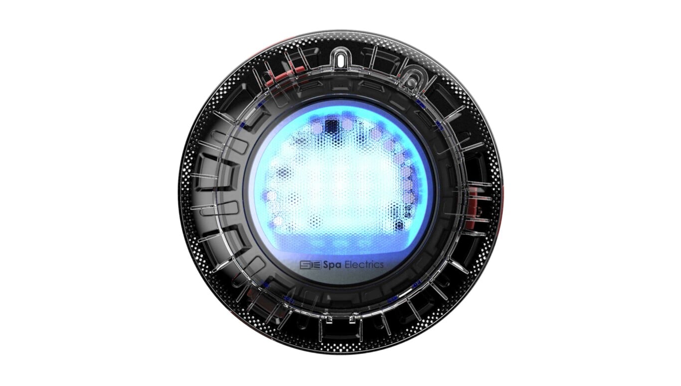 SpaElectrics Retro pool light with black housing