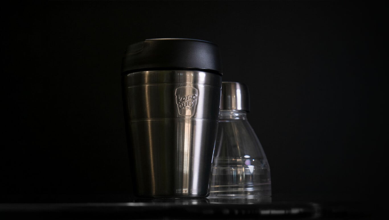 KeepCup Helix presented as a coffee cup.