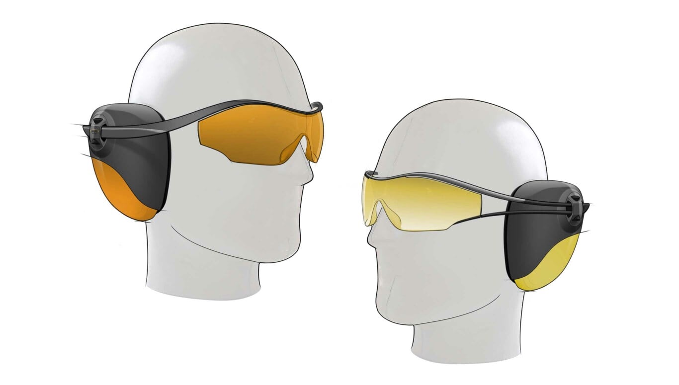 EyeSonic concept drawing 3/4 view